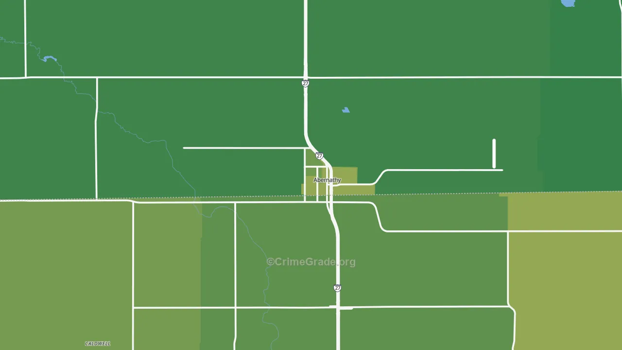 79311, TX Map of Vehicle Theft Rates