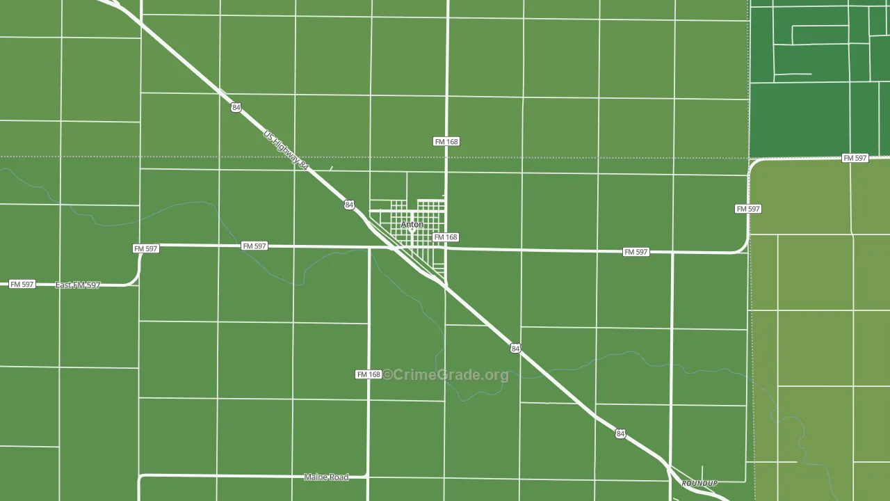 79313, TX Map of Vehicle Theft Rates