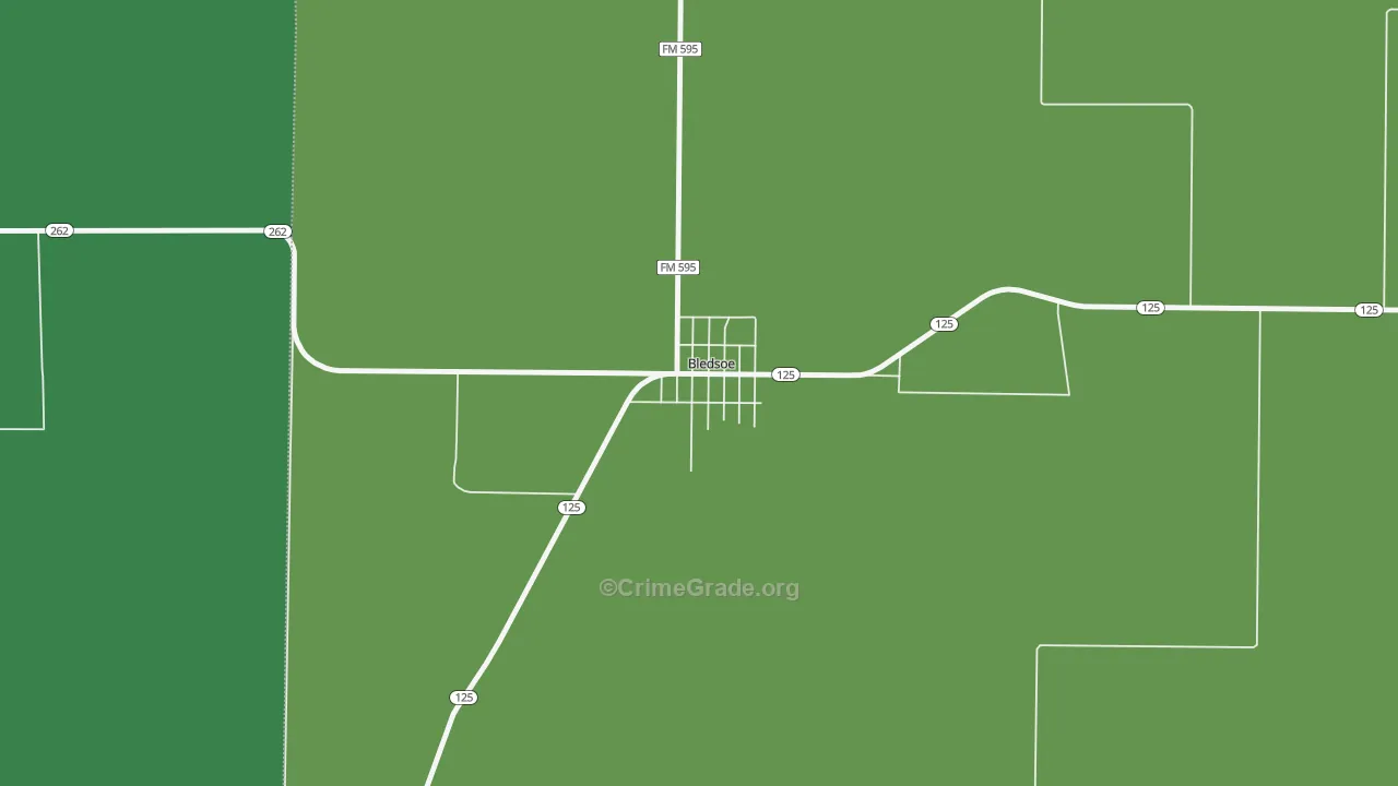 79314, TX Map of Vehicle Theft Rates