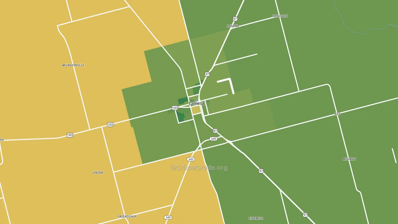 79331, TX Map of Vehicle Theft Rates