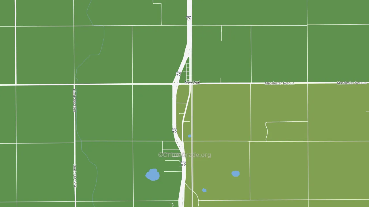 79350, TX Map of Vehicle Theft Rates