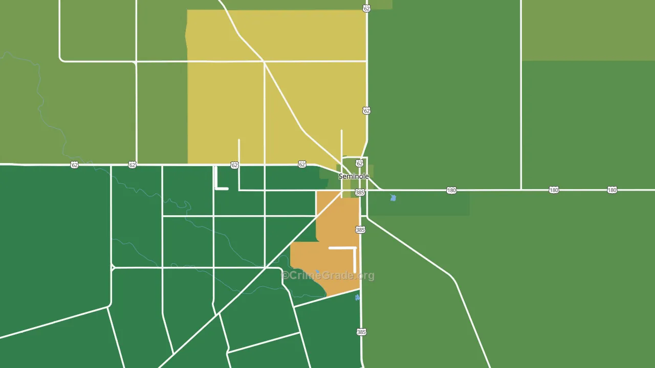 79360, TX Map of Vehicle Theft Rates