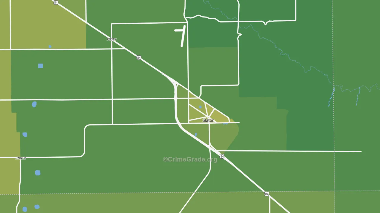 79364, TX Map of Vehicle Theft Rates