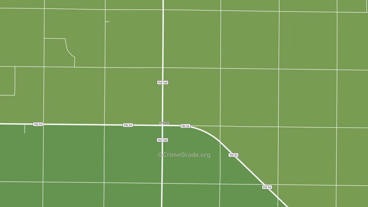 79369, TX Map of Vehicle Theft Rates
