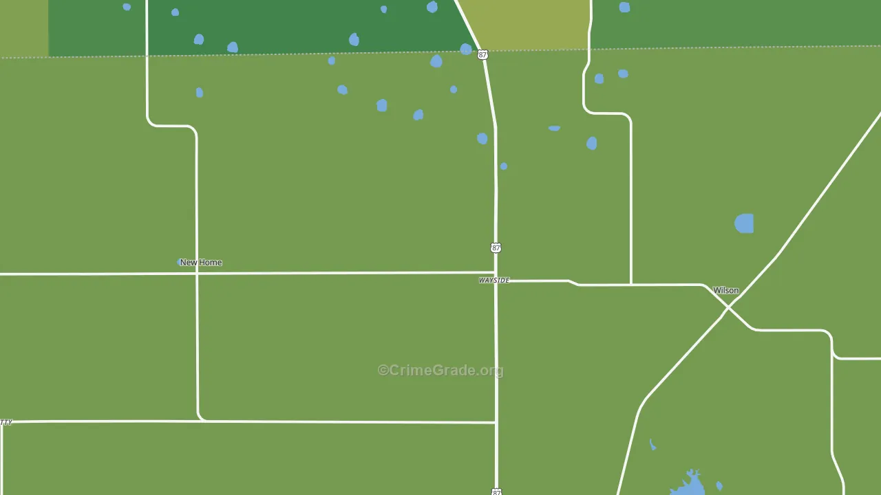 79381, TX Map of Vehicle Theft Rates