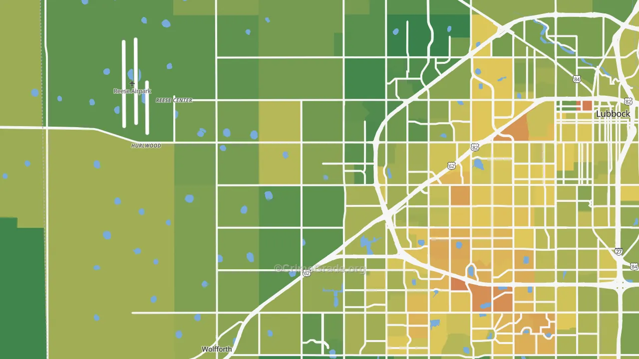 79407, TX Map of Vehicle Theft Rates