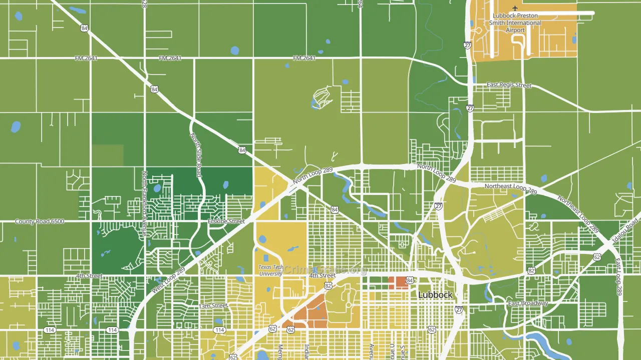 79415, TX Map of Vehicle Theft Rates