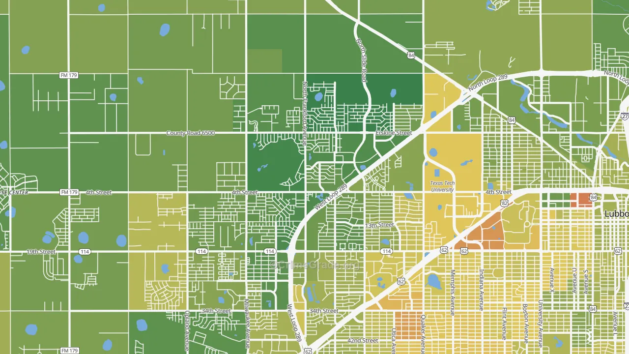 79416, TX Map of Vehicle Theft Rates
