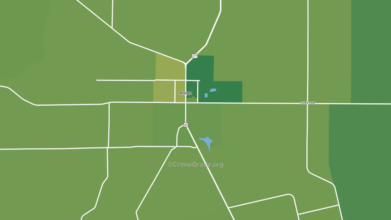 79501, TX Map of Vehicle Theft Rates