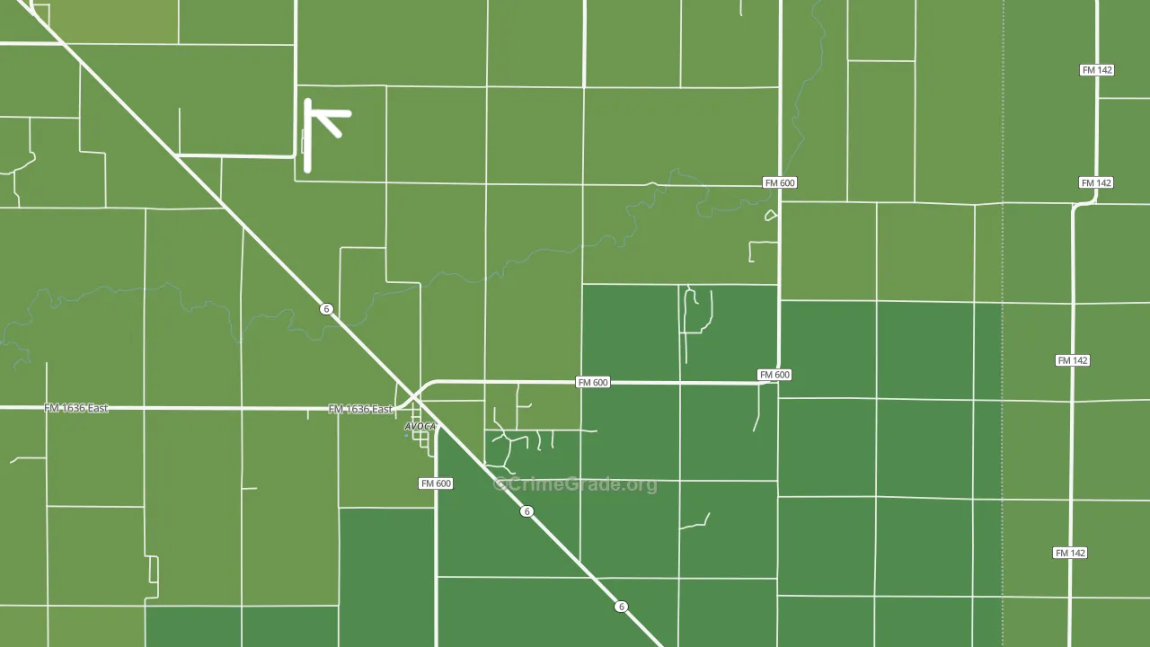 79503, TX Map of Vehicle Theft Rates