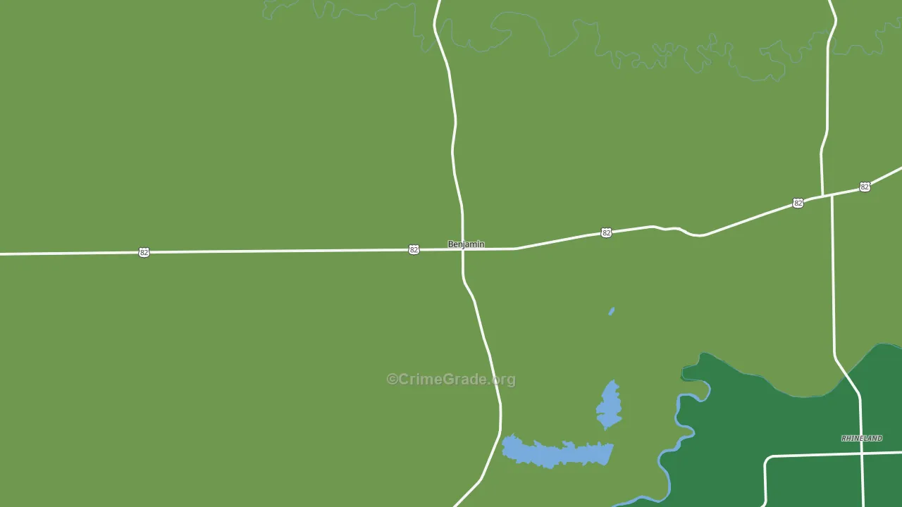 79505, TX Map of Vehicle Theft Rates