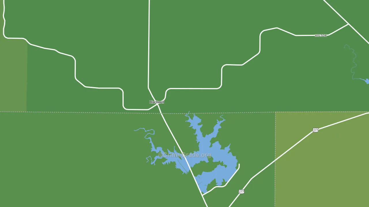 79506, TX Map of Vehicle Theft Rates