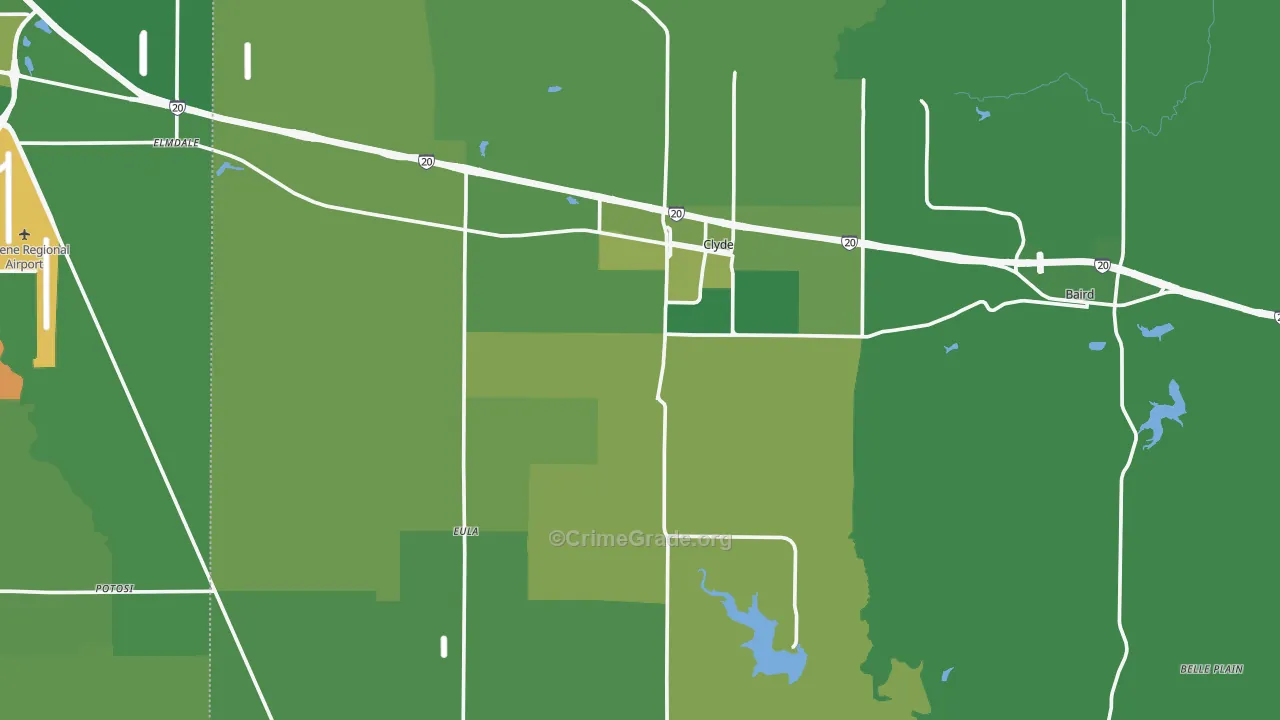 79510, TX Map of Vehicle Theft Rates