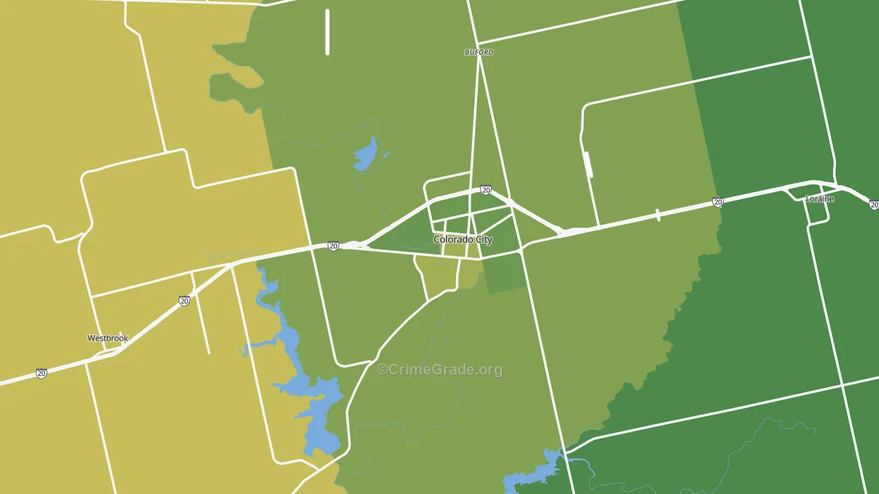 79512, TX Map of Vehicle Theft Rates
