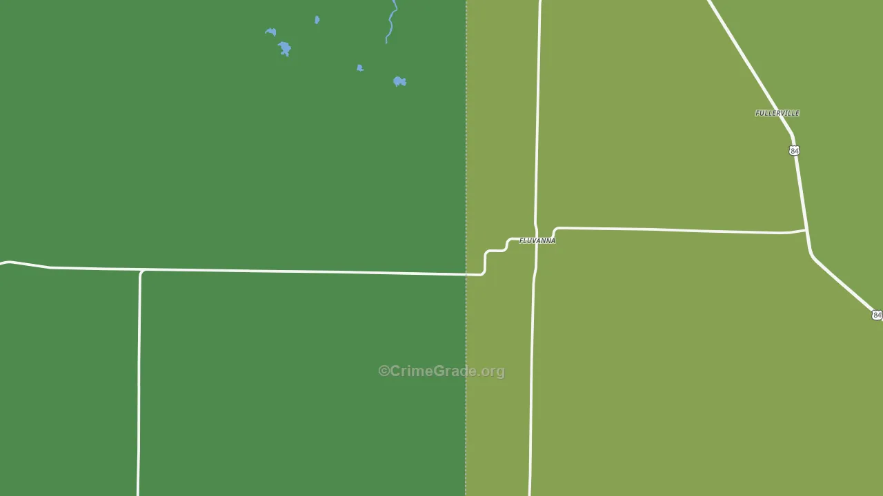 79517, TX Map of Vehicle Theft Rates