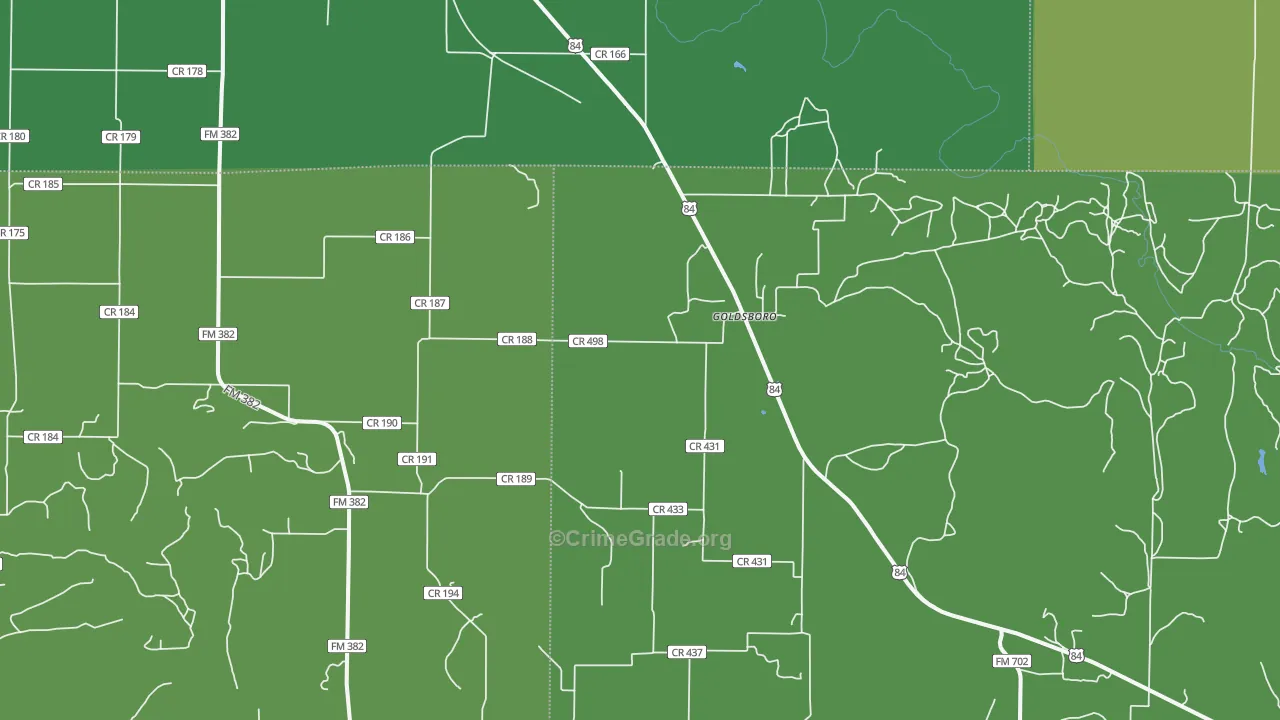 79519, TX Map of Vehicle Theft Rates
