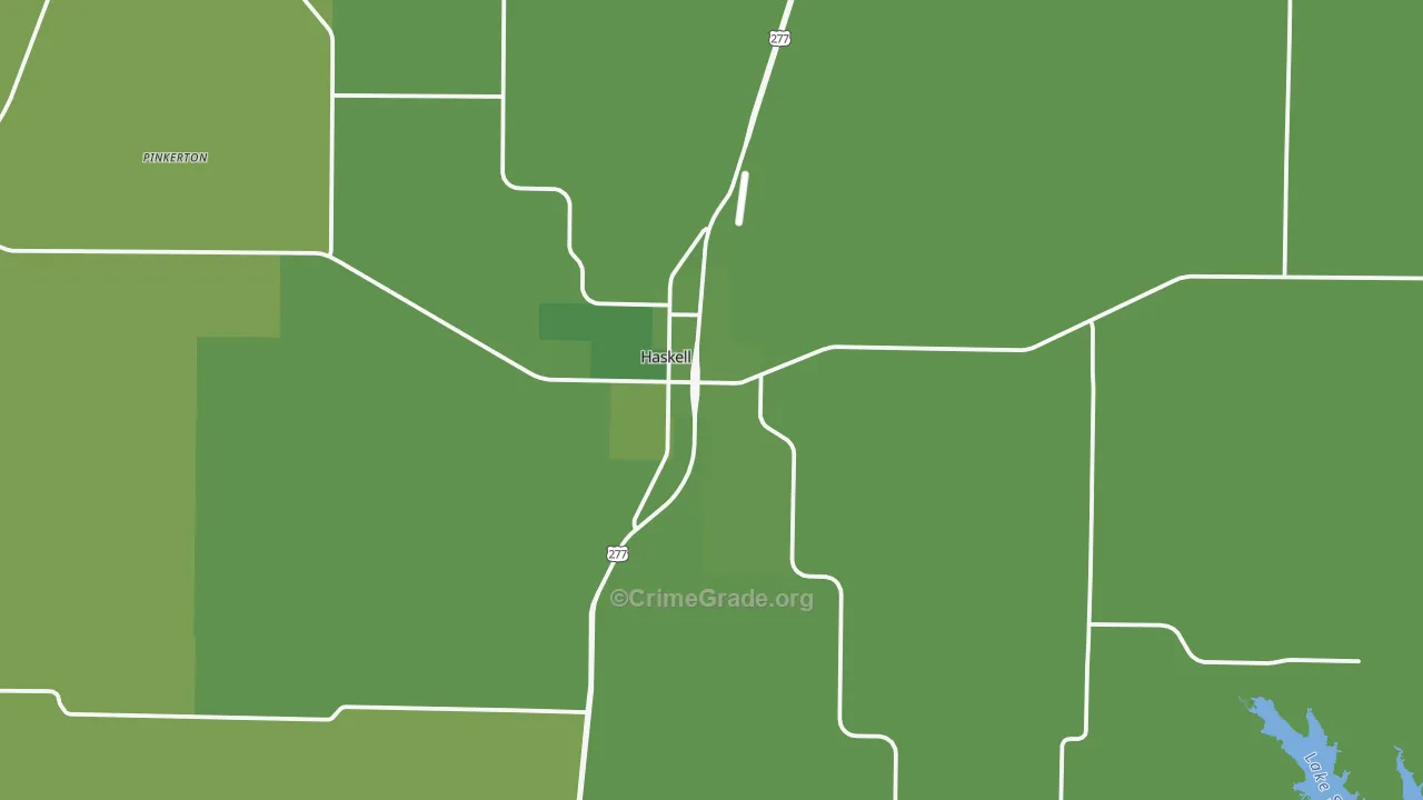 79521, TX Map of Vehicle Theft Rates