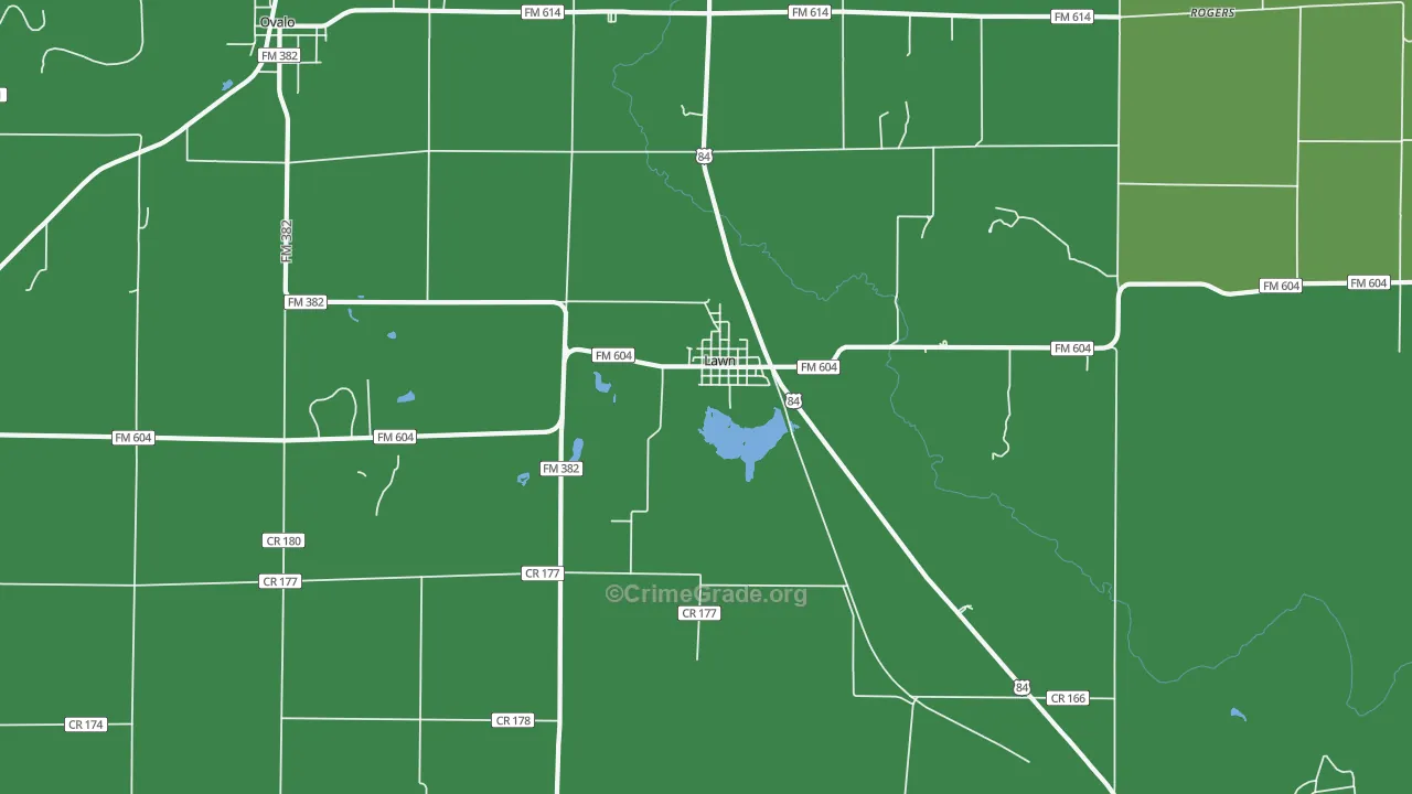 79530, TX Map of Vehicle Theft Rates