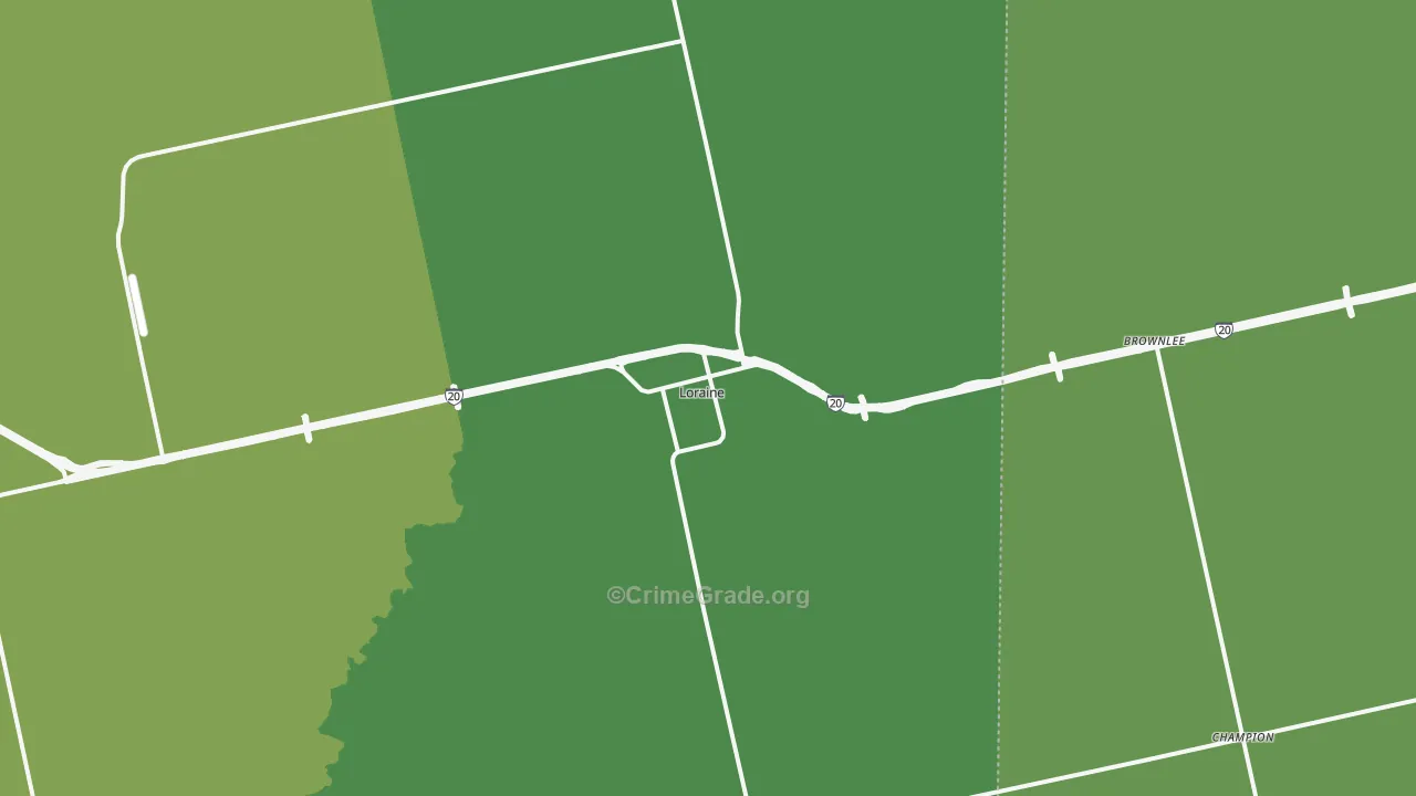 79532, TX Map of Vehicle Theft Rates