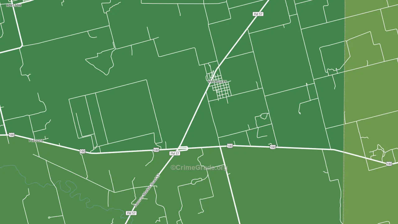 79534, TX Map of Vehicle Theft Rates