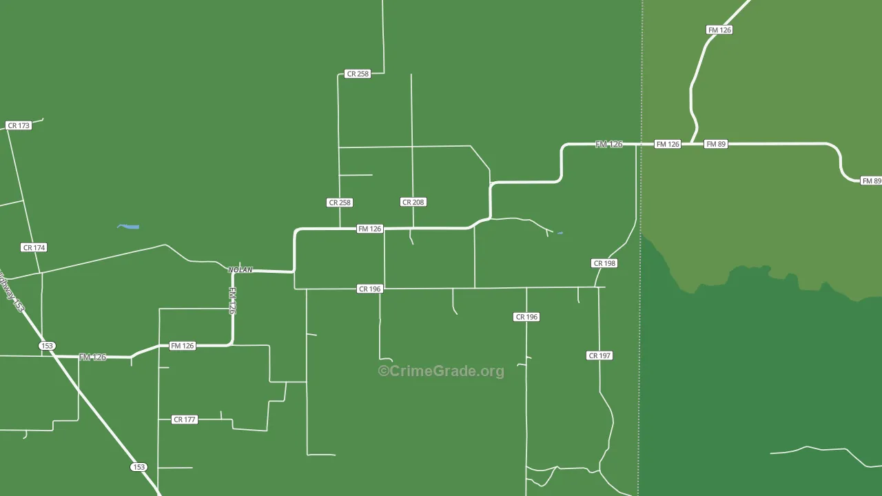 79537, TX Map of Vehicle Theft Rates