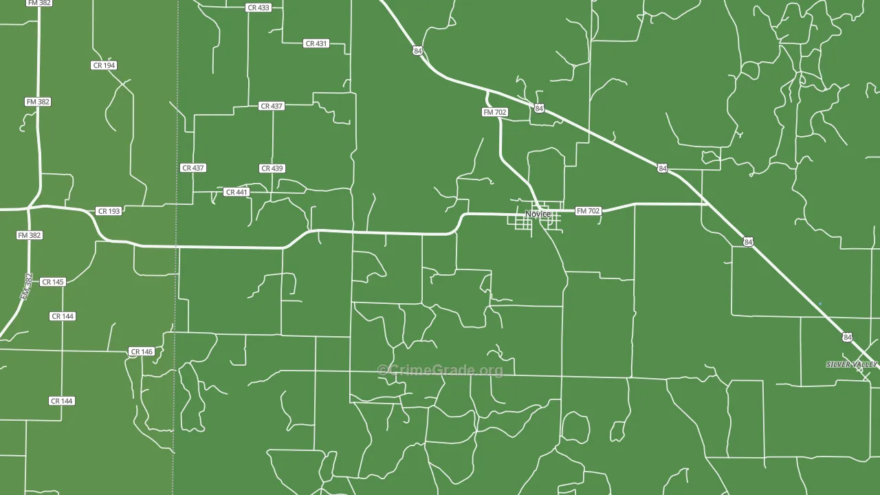 79538, TX Map of Vehicle Theft Rates