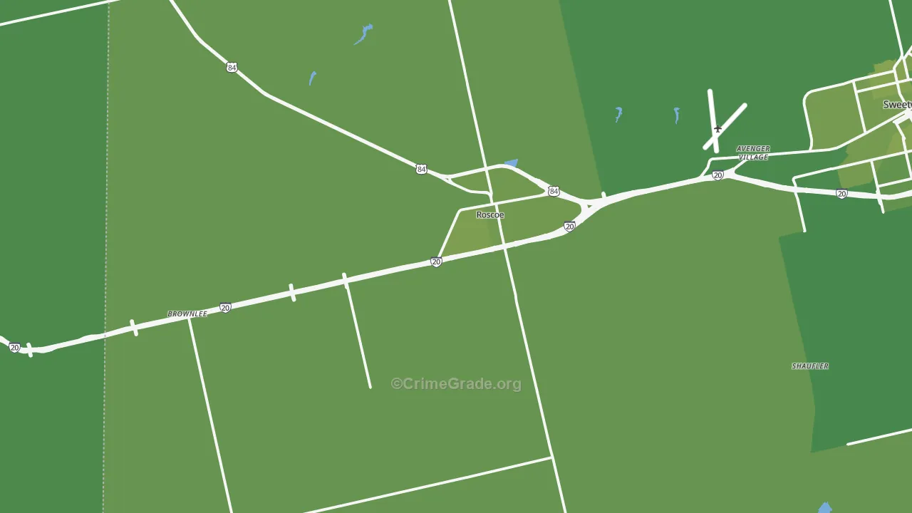 79545, TX Map of Vehicle Theft Rates
