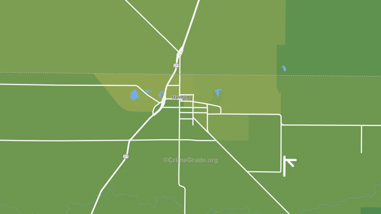 79553, TX Map of Vehicle Theft Rates