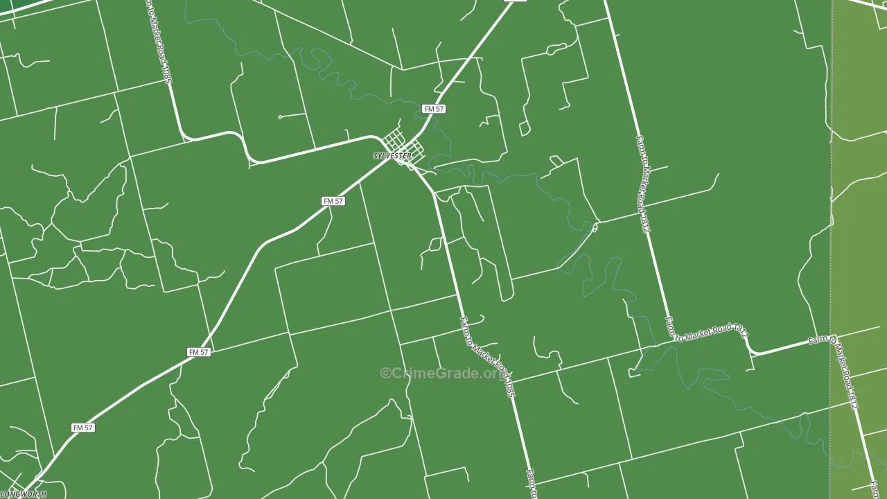 79560, TX Map of Vehicle Theft Rates