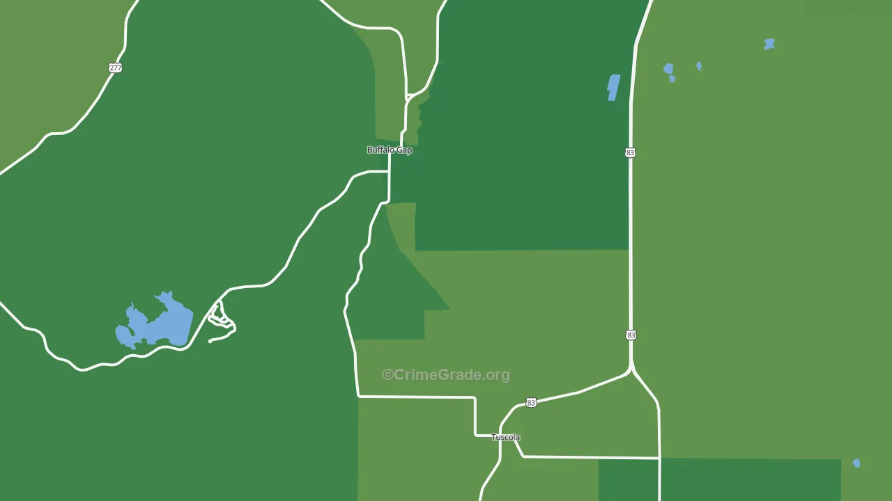 79562, TX Map of Vehicle Theft Rates