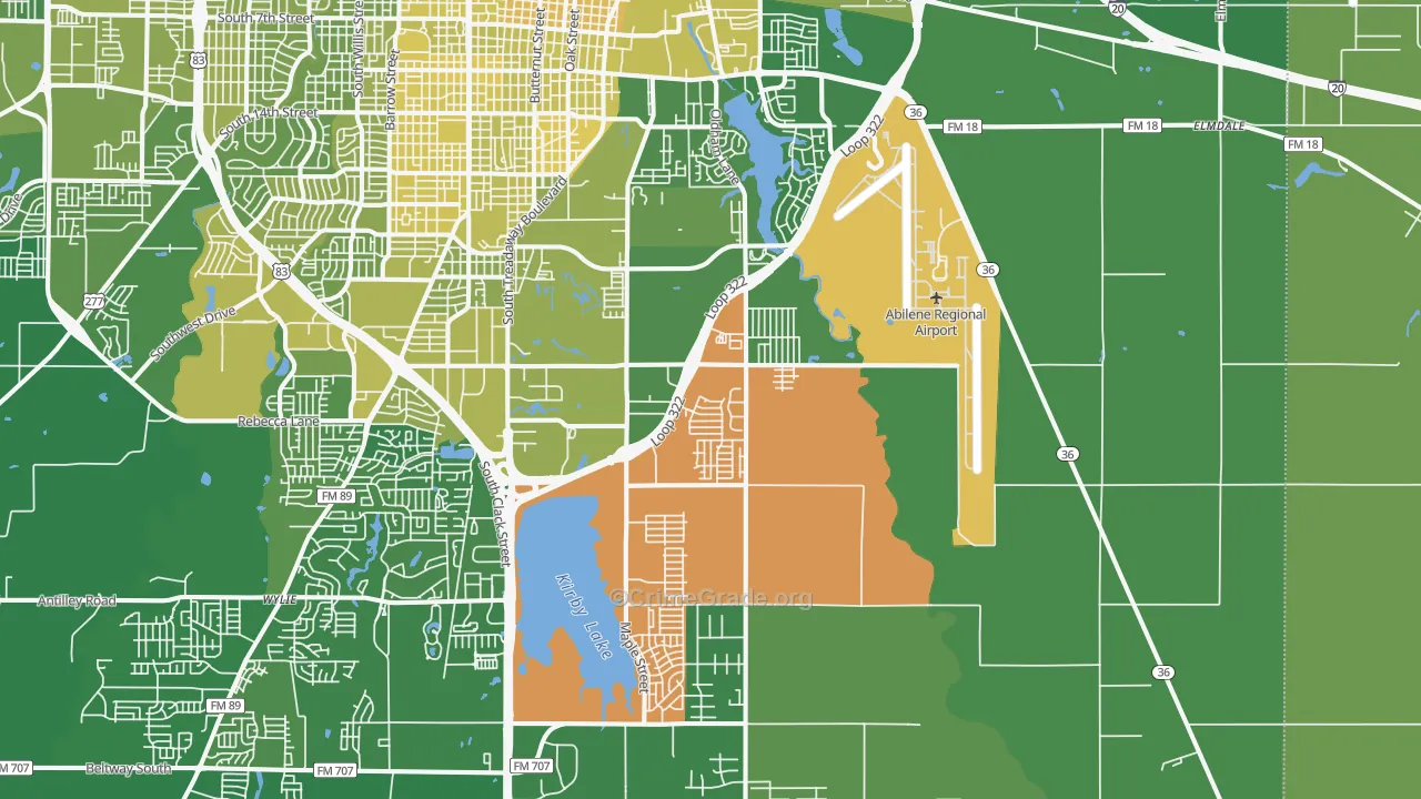 79602, TX Map of Vehicle Theft Rates