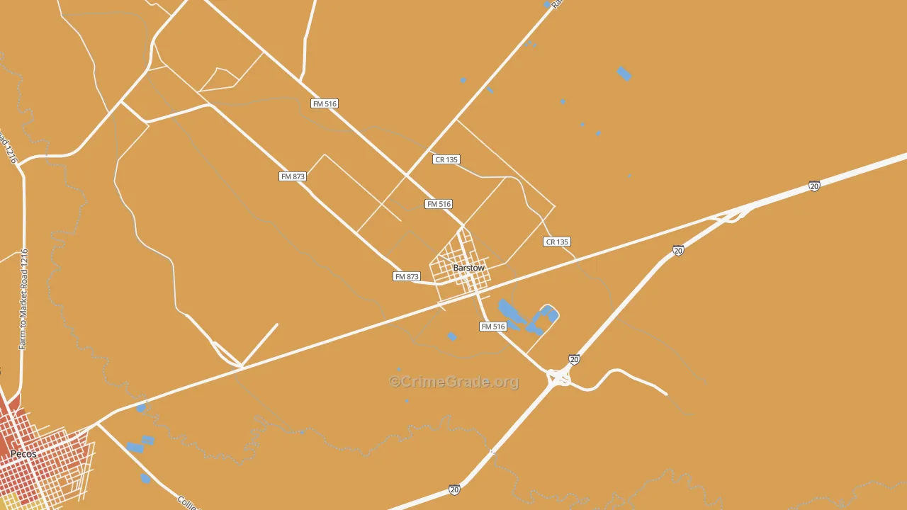 79719, TX Map of Vehicle Theft Rates