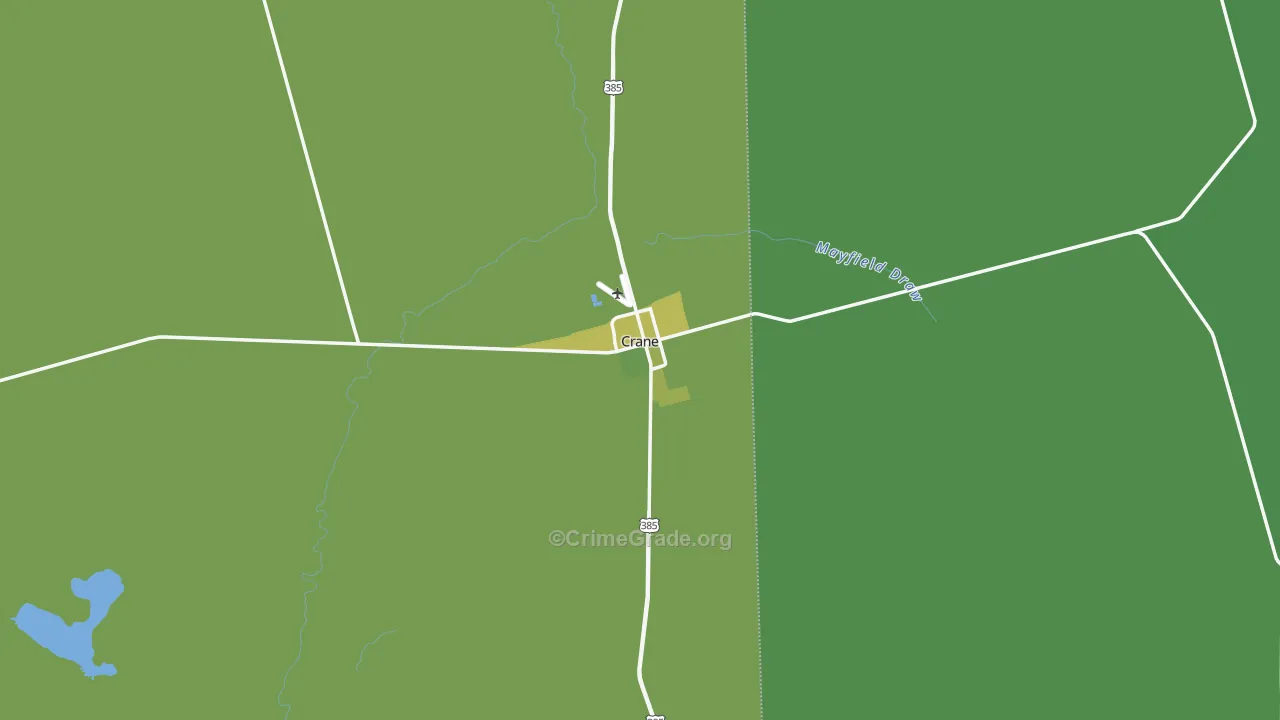 79731, TX Map of Vehicle Theft Rates