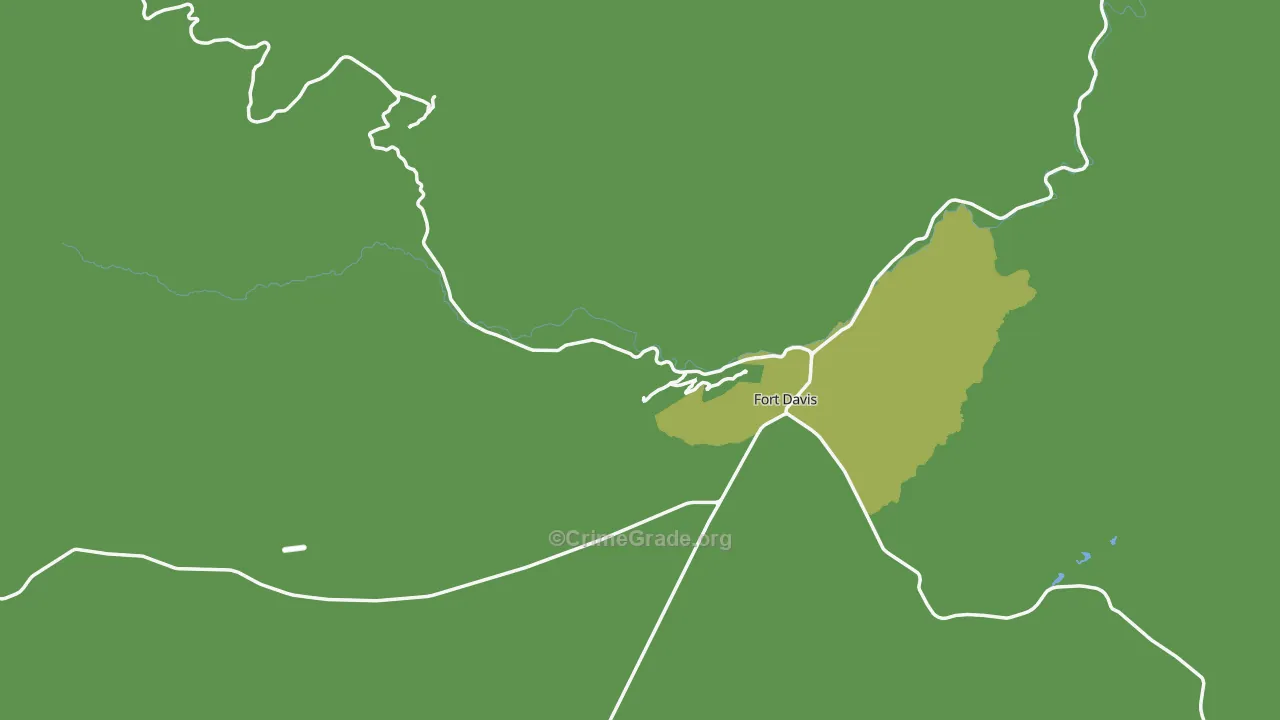 79734, TX Map of Vehicle Theft Rates