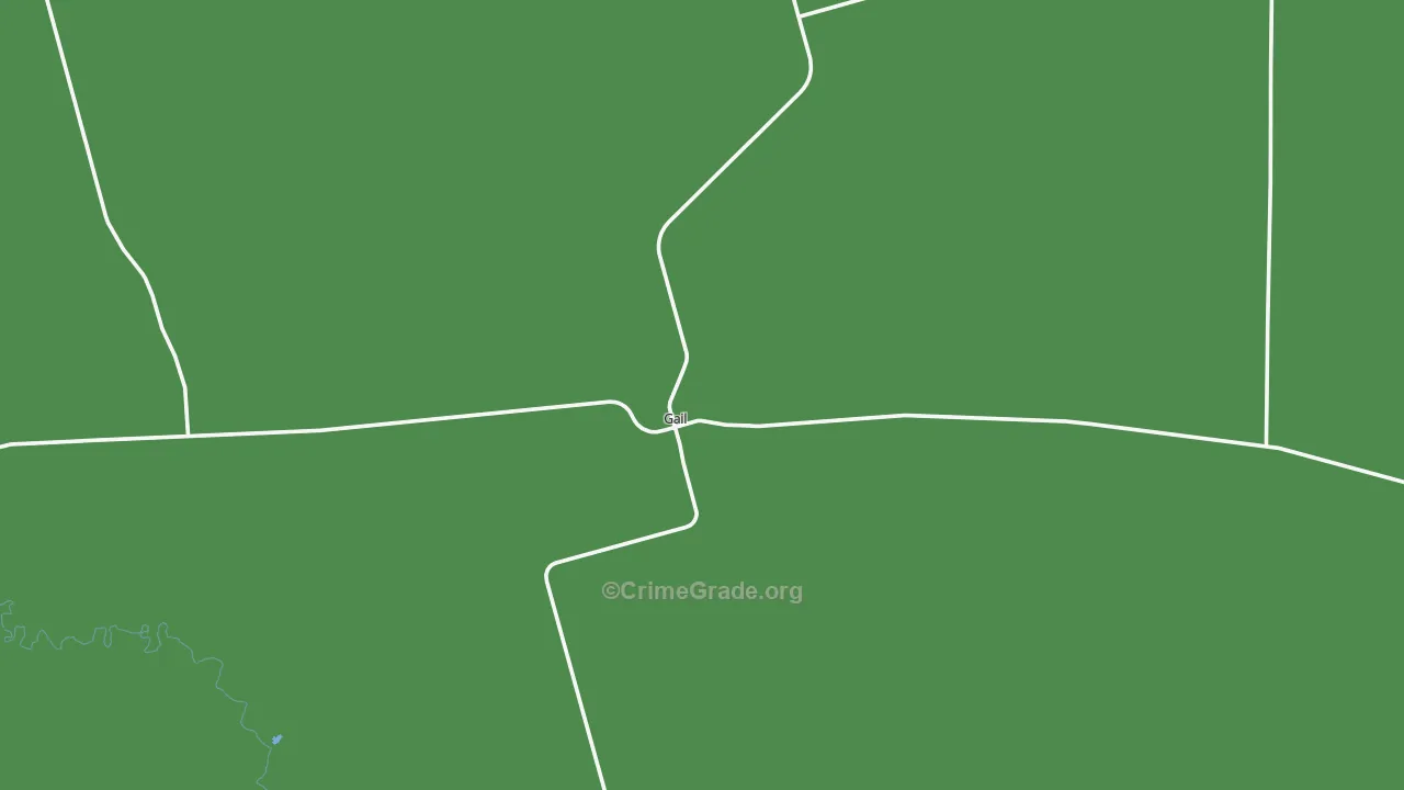 79738, TX Map of Vehicle Theft Rates