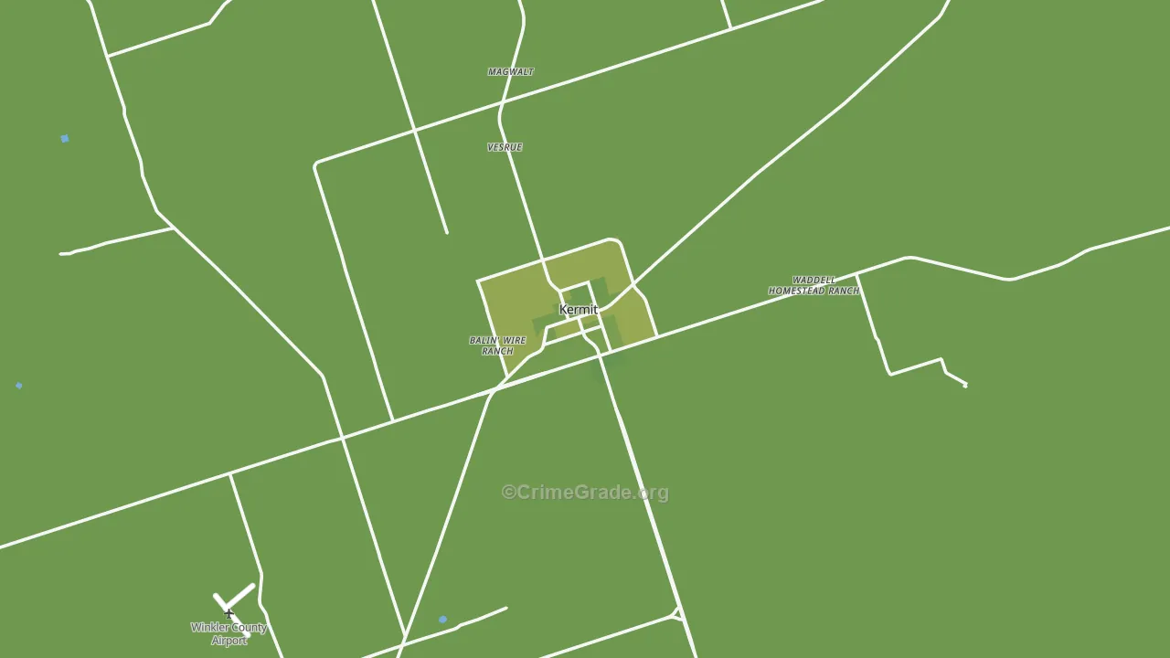 79745, TX Map of Vehicle Theft Rates