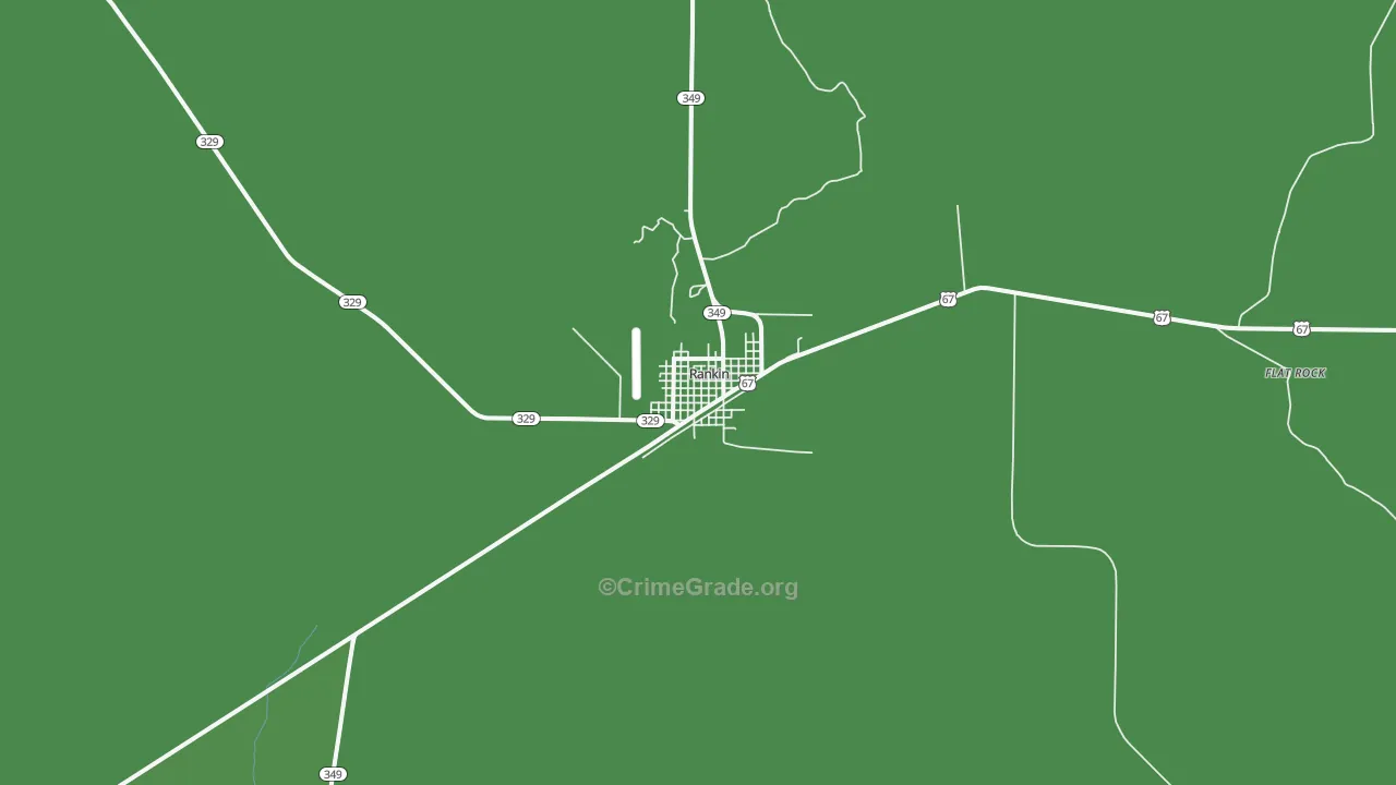 79778, TX Map of Vehicle Theft Rates
