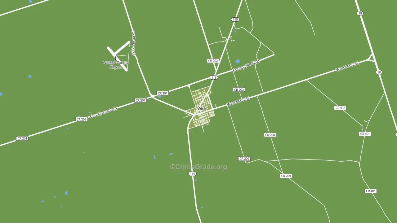 79789, TX Map of Vehicle Theft Rates