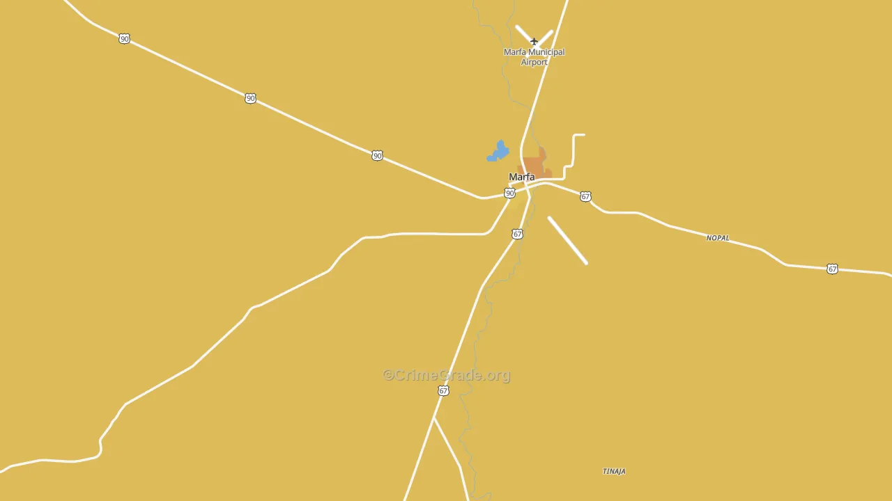 79843, TX Map of Vehicle Theft Rates