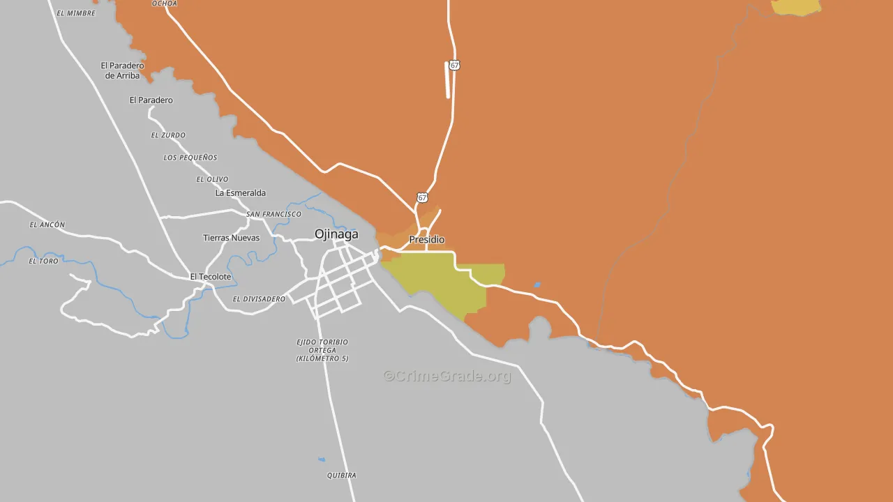 79845, TX Map of Vehicle Theft Rates