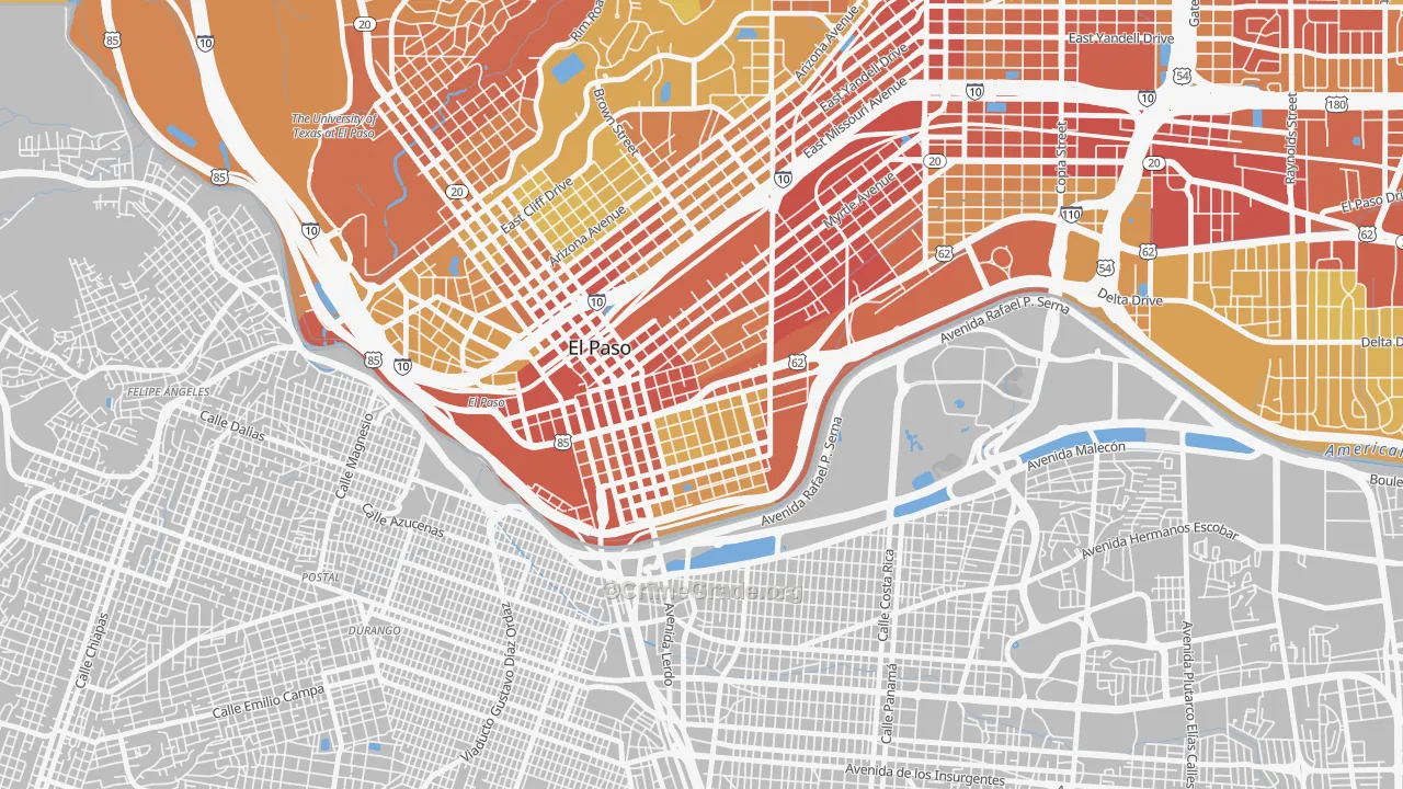 79901, TX Map of Vehicle Theft Rates