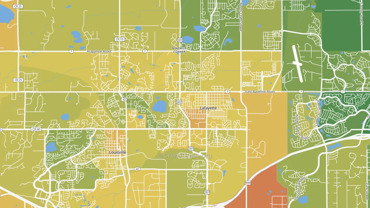 80026, CO Map of Vehicle Theft Rates