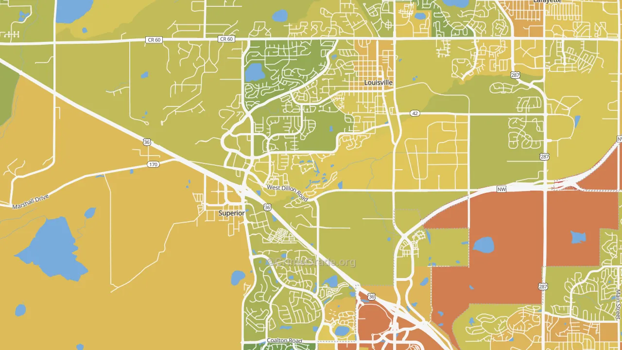 80027, CO Map of Vehicle Theft Rates