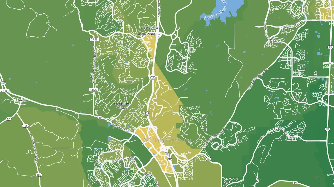 80108, CO Map of Vehicle Theft Rates