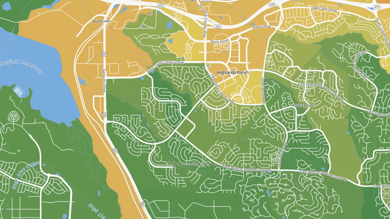 80129, CO Map of Vehicle Theft Rates