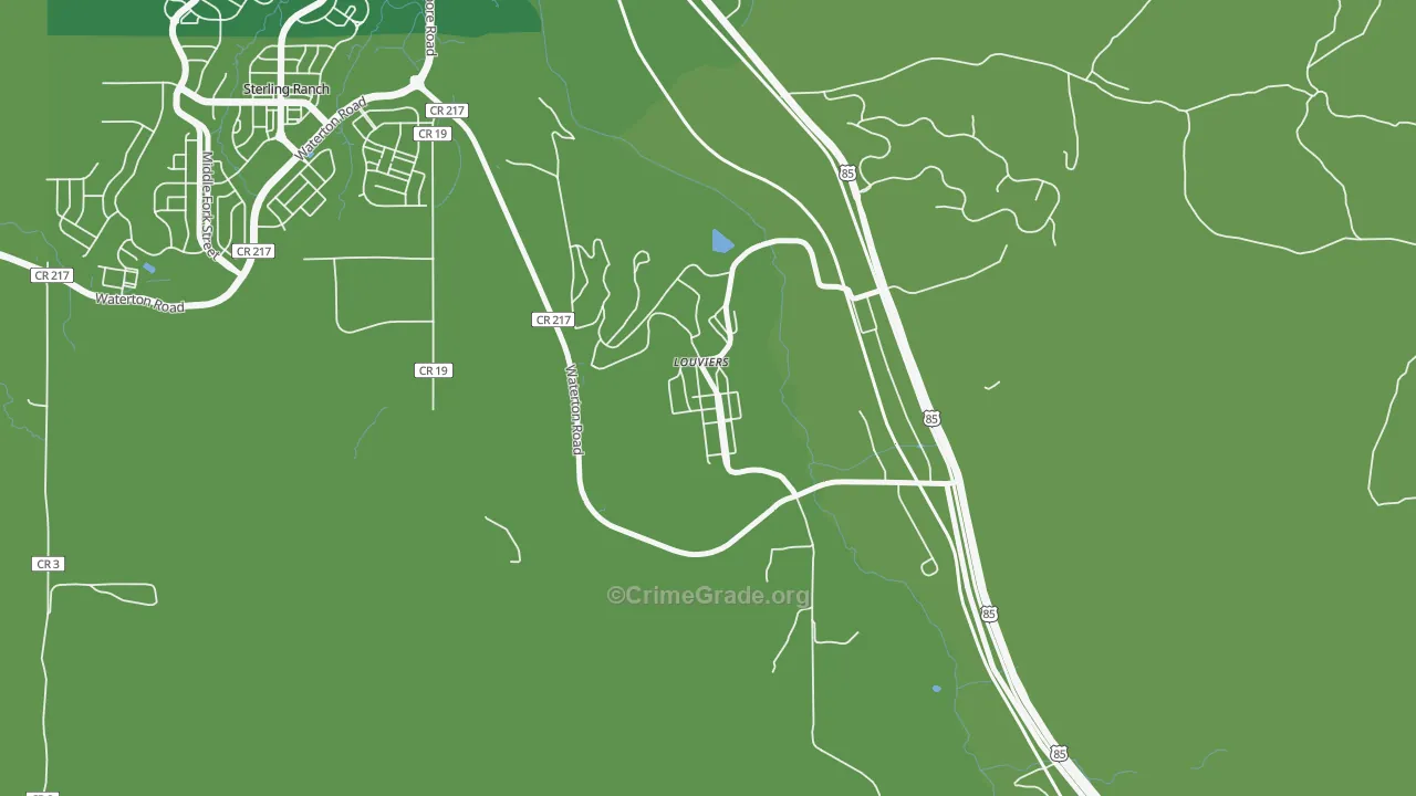 80131, CO Map of Vehicle Theft Rates