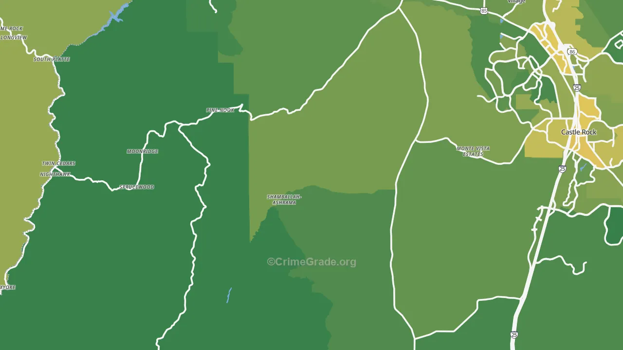 80135, CO Map of Vehicle Theft Rates