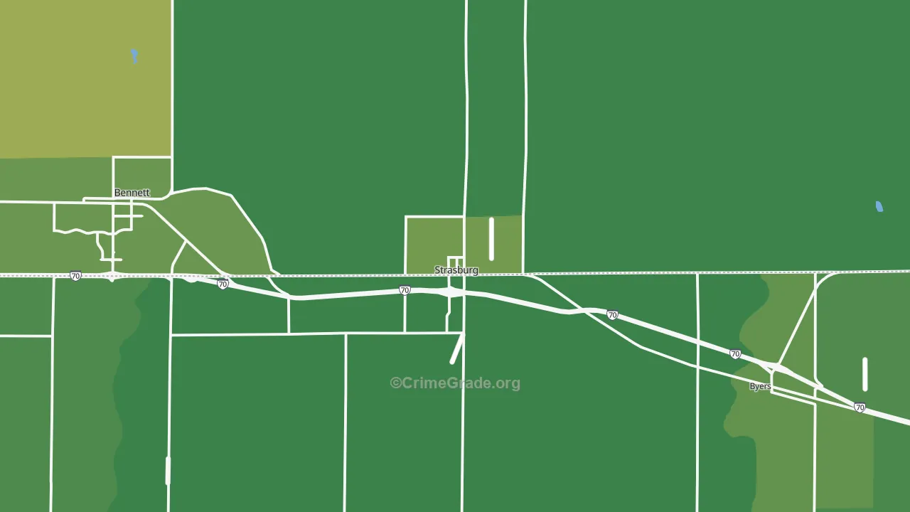 80136, CO Map of Vehicle Theft Rates