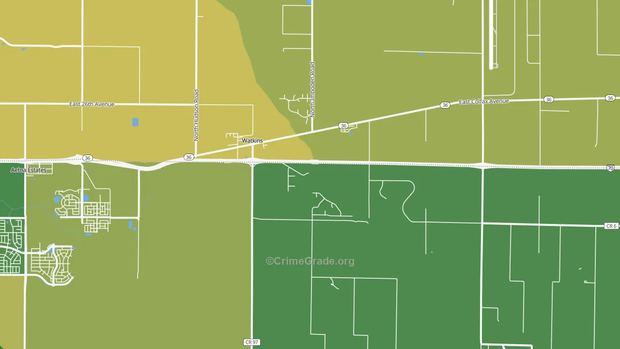 80137, CO Map of Vehicle Theft Rates