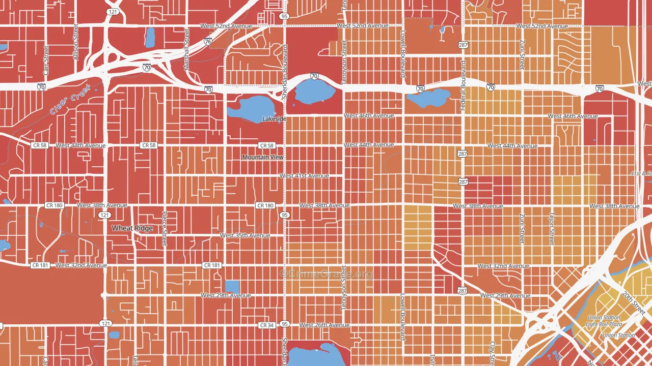 80212, CO Map of Vehicle Theft Rates